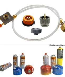 Adaptador del tanque del cilindro plano del gas del propano de la estufa portátil de acampar al aire libre