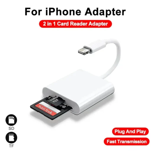 Adaptador lector de tarjetas 2 en 1 OTG