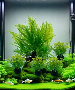 Adornos de plantas de acuario de 5 piezas