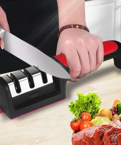 Afilador de cuchillos de cocina multiusos de 34 segmentos