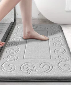 Alfombra de baño antideslizante y absorbente