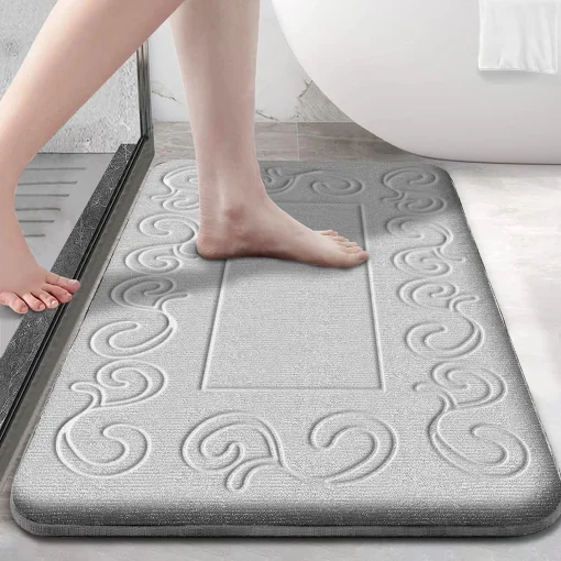 Alfombra de baño antideslizante y absorbente