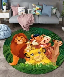 Alfombra decorativa y tapete para sala de estar, dormitorio y MINISO DISNEY 5 tamaños Disney El Rey León