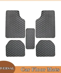 Alfombras piso coche 5 Pzs Universal Cuero PU