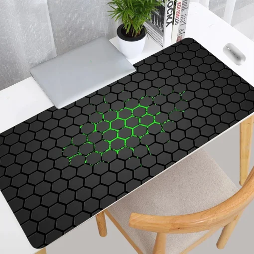 Alfombrilla XXL Hexagonal para Ratón y Teclado