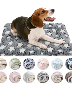 Alfombrilla de dormir de franela para mascota, cama para perro