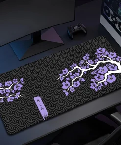 Alfombrilla de ratón XXL para juegos Sakura