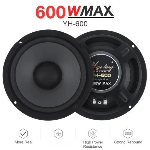 Altavoces estéreo de coche de 600 W