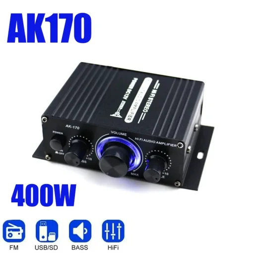 Amplificador Digital de Audio para Coche AK170 Mini