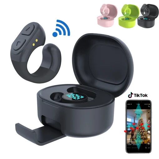 Anillo Bluetooth de Desplazamiento de dedo remoto para cámara inalámbrica para TIK Tok