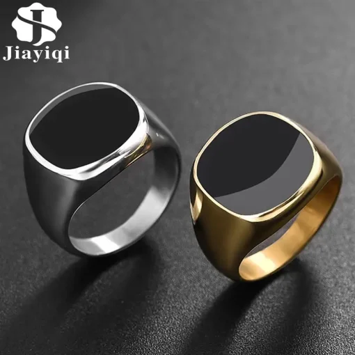 Anillo Punk Jiayiqi de acero inoxidable 316L