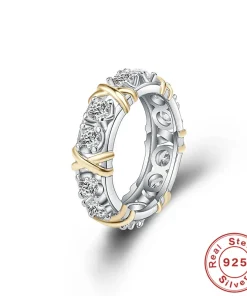 Anillos Plata 925 Zirconia Glamour Mujer