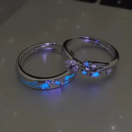 Anillos luminosos de estrella ajustable de 2 piezas