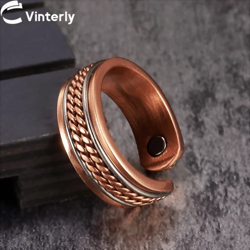 Anillos magnéticos de cobre Vinterly, salud