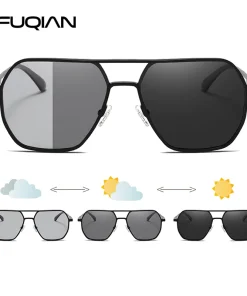 Anteojos de Sol Fotocromáticos Metálicos de Lujo