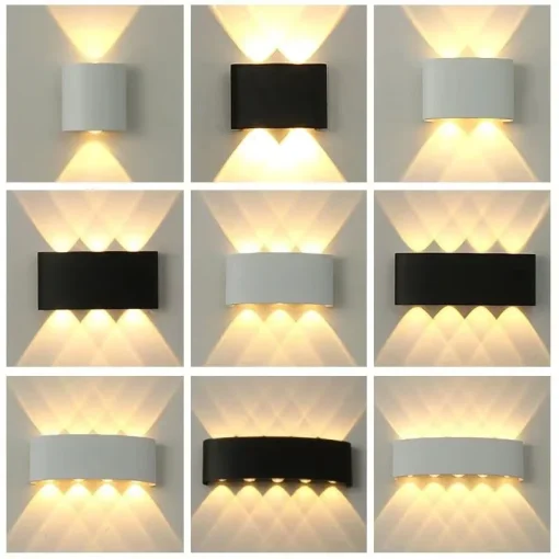 Aplique de pared LED interior y exterior