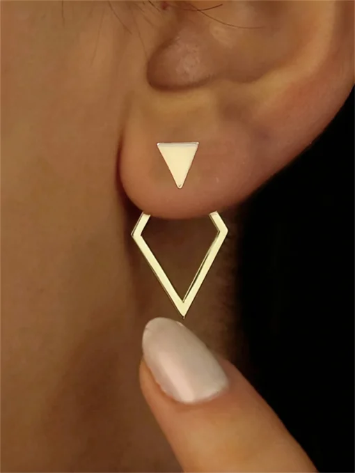 Aretes Geométricos minimalistas de 2 piezas