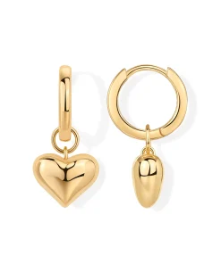 Aretes Shevalu de corazón para mujer