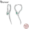 Aretes de aro BAMOER BSE792 circonita verde