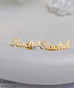 Aretes de nombre personalizados