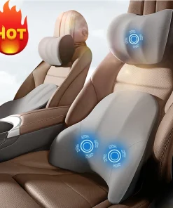 Asiento de coche lumbar eléctrico con reposacabezas masajeador