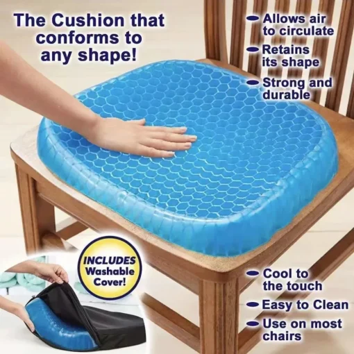 Asiento de gel de verano y cojín transpirable