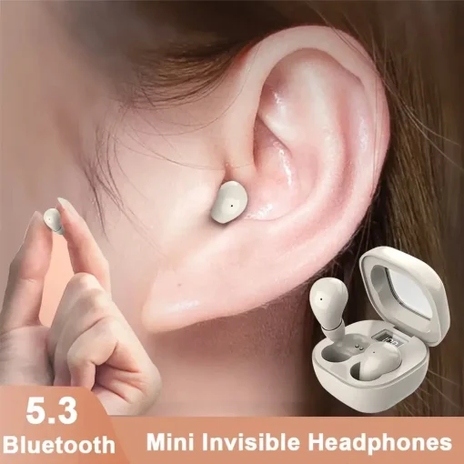 Auriculares Bluetooth 5.3 SK19, miniauriculares invisibles