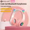 Auriculares Bluetooth con micrófono y luz LED