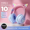 Auriculares Portátiles RGB Glow Bluetooth Control Luz