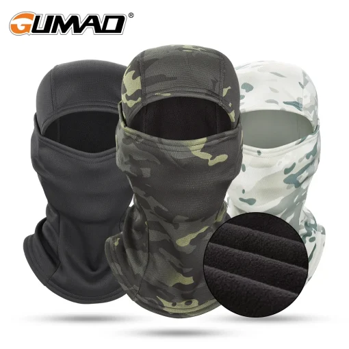 Balaclava camuflaje para invierno, máscara facial completa