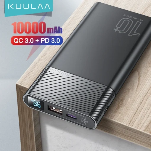 Banco de energía KUULAA 10000mAh QC PD 3.0