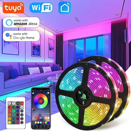 Banda LED WiFi Luz Inteligente Tuya