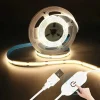 Banda de Luz LED USB Sensor Táctil 5V Cinta Diodo COB Atenuador Retroiluminación Bricolaje Alta Densidad Luces Lineales Lámpara Cinta Decoración Hog