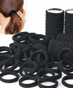 Bandas para el cabello negras (paquete de 50100)