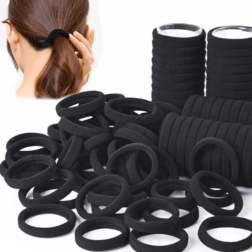 Bandas para el cabello negras (paquete de 50100)