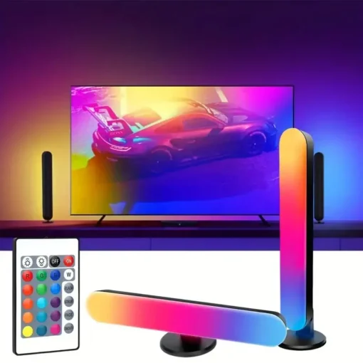 Barra de luz LED USB RGB Cambio de color Retroiluminación para TV Sinfónica remota Tiras de luz ambiental de captura de ritmo musical Lámpara decorativa