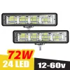 Barra luz LED trabajo 72W 24LED