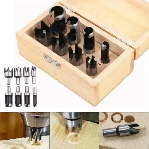 Barrera de 8Pcs de tapones de madera de acero de carbono