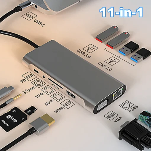 Base USB C acoplamiento 4K 30Hz HDMI