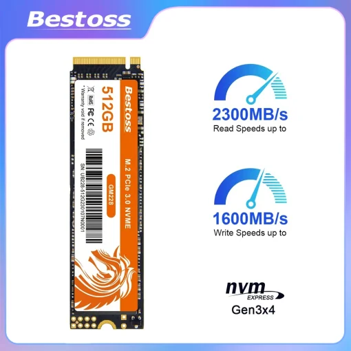 Bestos M2 Nvme SSD 1Tb Nvme 512