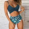 Bikini set cintura alta para mujer, sexy