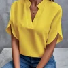 Blusa elegancia de gasa primavera verano