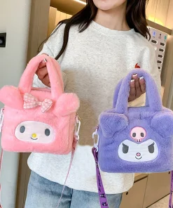 Bolsa de felpa de Sanrio Kawaii Kuromi Cinnamoroll