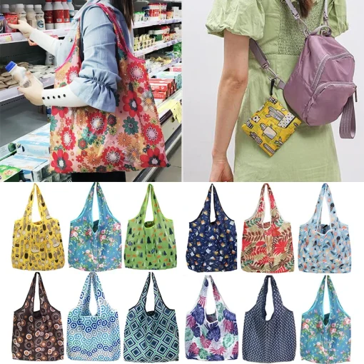 Bolsas de Compras Reutilizables Grandes Plegables