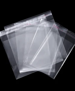 Bolsas de celofán transparentes autoadhesivas, 100 u.