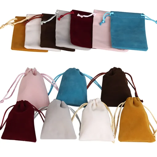 Bolsas de joyería pequeñas de terciopelo