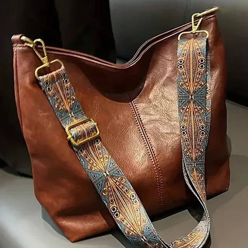 Bolso bandolera para mujer de PU Vintage