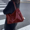 Bolso de mujer grande de moda para ir al trabajo bolsa de cuero