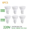 Bombilla LED GU10 MR16 E27 E14 6PCS