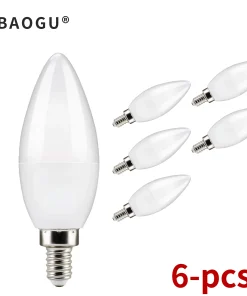 Bombillas LED 6Pcs E14 E27 luz cálida y fría 3W-15W